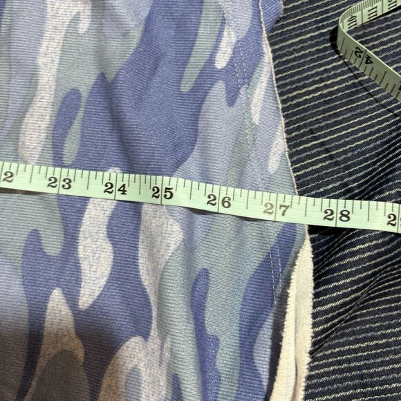 Como Vintage Camouflage Top Womens 3X Blue Green Camo Print Long Sleeve Casual - Picture 6 of 7